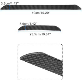 4pcs Car Door Edge Step Dust Shield Cover. Car SUV Universal Door Sill Protector Edge Trunk Bumper Anti Scratch Scuff Guard Sticker Carbon Fiber Pattern Black
