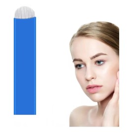 Mungqube 60pcs U18 Navajas Microblading Pin Y Lengua De Gato Agujas