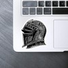 Medium 100mm 'Knight Helmet Side View' Permanent Sticker Decal for