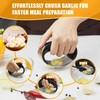 AGIgear Heavy Duty Stainless Steel Garlic Mincer and Garlic Crusher,Manual