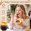 50 Pcs Dipping Sauce Bowls 4.5 oz Wheat Straw Small
