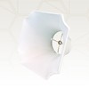 Royal Designs Square Inverted Cut Corner Basic Lamp Shade, White,