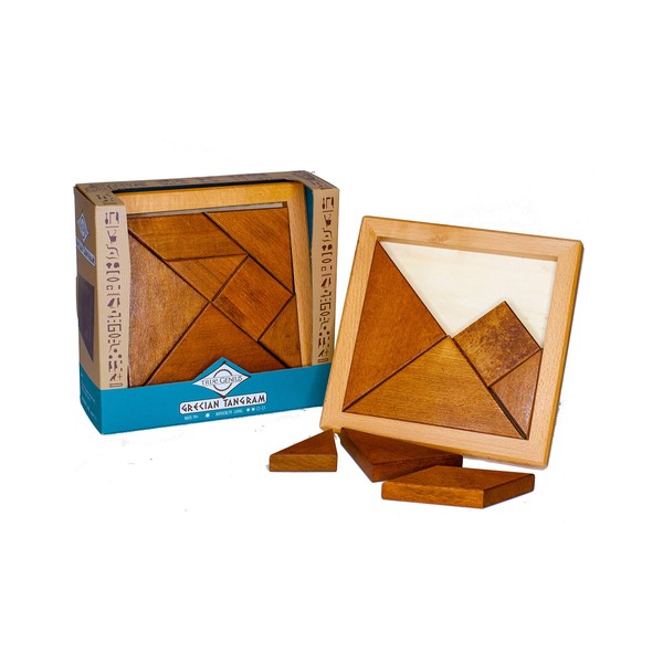 Grecian Tangram, True Genius - disassembly Puzzle, Brain teasers, Adult