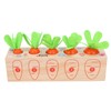 Wooden Pull Carrot Game Number Fine Motor Skill Toy Matching