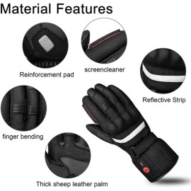 SUNWILL Heated Electric Rechargable Battery Gloves for Men & Women SIZE XS/S