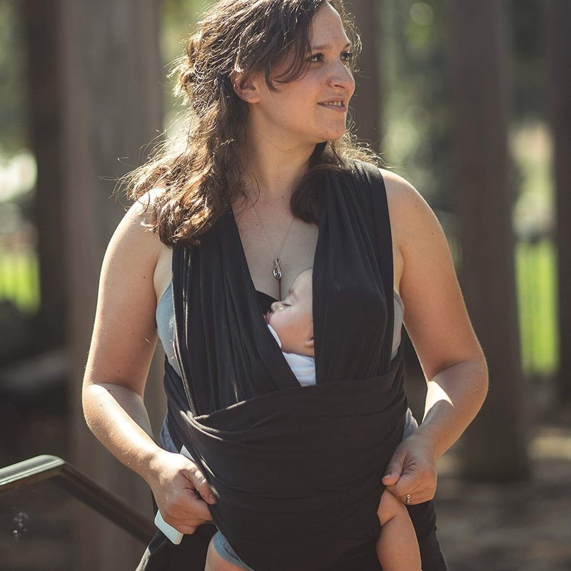 Hollow Moon Baby Wrap Carrier - Natural 100% Breathable Cotton
