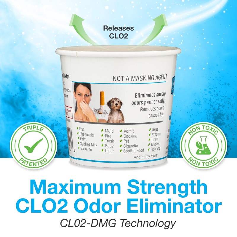 Biocide Systems Marine Shocker, Quick Release Odor Eliminator for Boats,