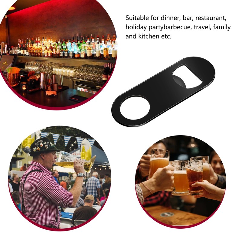 10Pcs Flat Stainless Steel Beer bottle Openers Bottle Opener Heavy