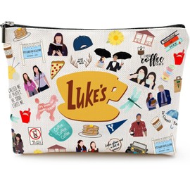 wooyuan Gilmore Makeup Bag Gilmore TV Show Merchandise Gilmore Fans Gifts Cosmetic Toiletry Bag Luker's Dinner Inspired Gifts for Women Sister Friend