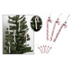 Pack of 6-13CM Glitter Candy Cane –Christmas Tree Hanging Decoration