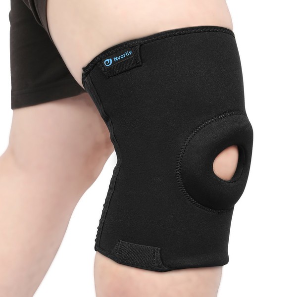 Nvorliy Plus Size Knee Compression Sleeve, Knee Brace for Large Legs Medical Support for Knee Pain Relief, Arthritis, Sports Exercise, Injury & Post-Surgery Recovery, Fit Men and Women (4XL)