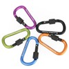 Boundless Voyage 8pcs Outdoor Aluminum D Ring Keychain Camping Carabiners