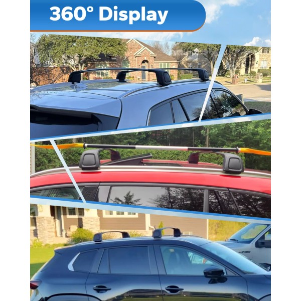 Unbranded 165lbs Lockable Roof Racks Cross Bars For Mazda Cx50