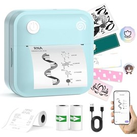 lopevi Máquina para hacer etiquetas, impresora de etiquetas portátil con múltiples plantillas, máquina de etiquetas BT inalámbrica para la organizació