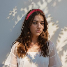 VOCOSTE Knotted Headband for Women, Top Knot Head Bands for Women's Hair, Non-Slip Womens Headbands Wide Hair Band, Fashion Hair Accessories for Women, Red