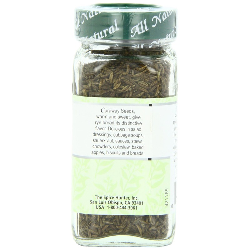 The Spice Hunter Caraway Seeds, Whole, 1.9-Ounce Jar