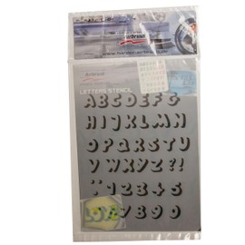 Stencil A4 airbrush Letters Harder&Steenbeck