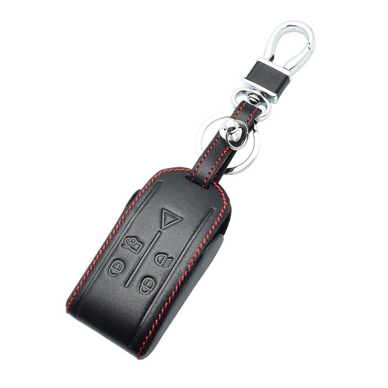 Happyit Leather Car Key Cover Case Keychain for Jaguar XK