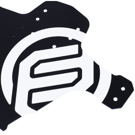 FIFTY-FIFTY MTB Mudguard, Bicycle Mudguard, Mountain Bike Rear and Front Mud Scraper Splash Guard Fit 26 27.5 29 Inch Fat Bike (White, Pack of 2)