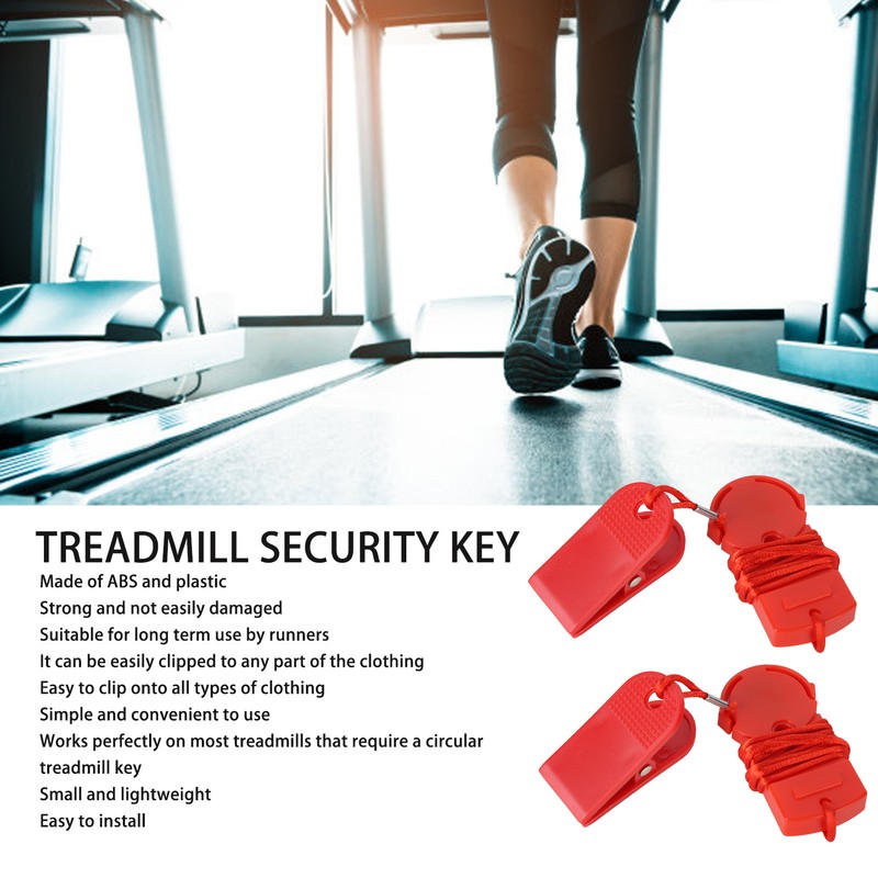 2Pcs Running Machine Security Key Light Weight Treadmill Security Clip