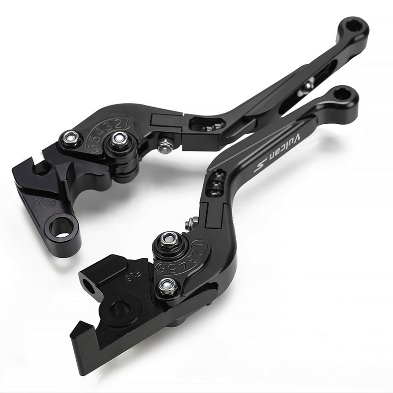 R QIANKONG Vulcan S650 Brake & Clutch Levers Set Foldable