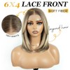 Style Icon 6x4 Synthetic Lace Front Wig Short Straight Bob