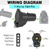 Multi Tow Trailer Adapter 7 Pin to 4 Pin Trailer