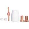 110 Pcs Plasma Torch Accessory Set Porcelain Nozzle Cups Extended