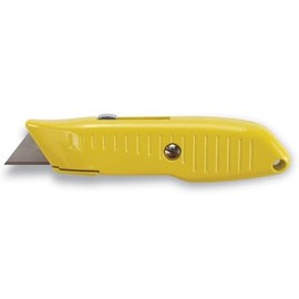 12 Pack Lutz 30282#82 Safety Nose Retractable Blade Utility Knife - Yellow (82-YL)