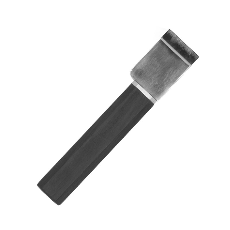 Leather Cutting Knife Stainless Steel Incisive Blade Wooden Handle Glossy