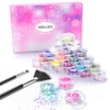 24Pcs Nail Glitter Powder, Nail Art Sequins Holographic Glitters, Cosmetic