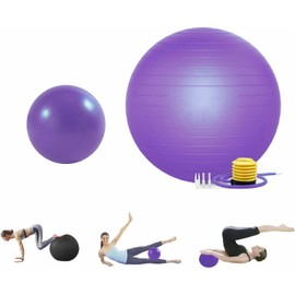 2pcs Pelota Pilates,Pelota Yoga Grande 65cm + Mini Ball 25cm de Embarazadas