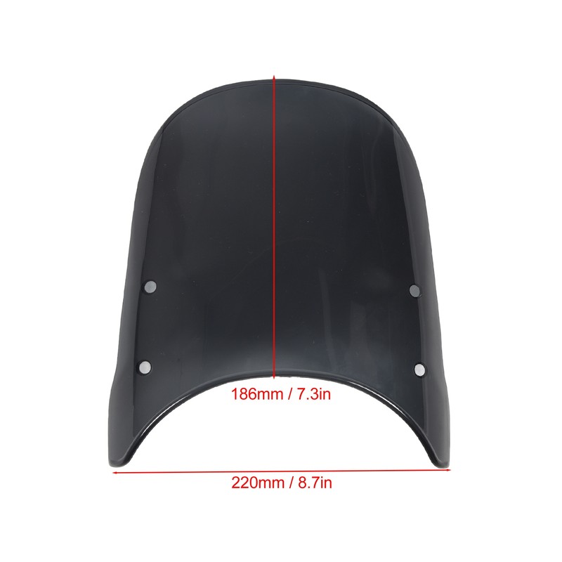 Motorcycle Front Windshield PC Airflow Wind Deflector Fairing Windscreen for