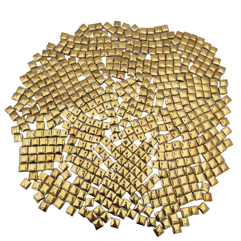 500PCS / 1.1LB Square Ceramic Mosaic Tiles, 0.4 x 0.4