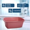 Lavabo de plástico, paquete de 2 – Tina rectangular de