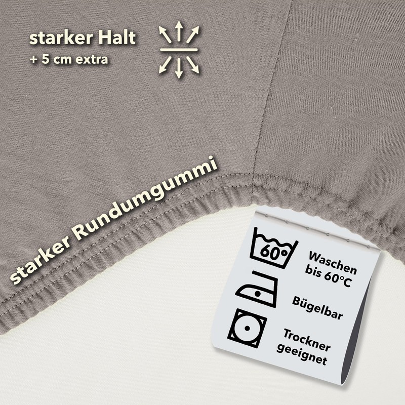 Studio Basic Fitted Sheet 100 x 200 cm, 100% Combed