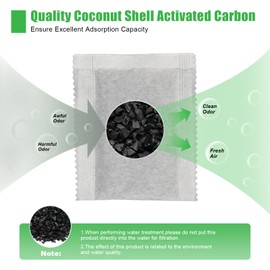 20Pcs Activated Carbon Filters Bags Kits, 135g Filter Natural Activated Charcoal Wardrobe Air Freshener Charcoal Bags Fridge Odour Absorber for Kitchen, Home, Separate Small Packs.