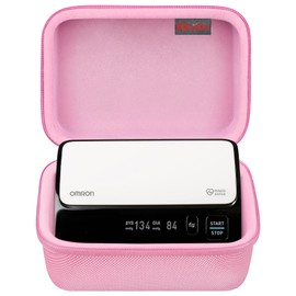 Elonbo Carrying Case for OMRON Evolv Bluetooth Wireless Upper Arm Blood Pressure Monitor, OMRON Evolv BP7000 Portable One-Piece BP Monitor Storage Holder, Pink