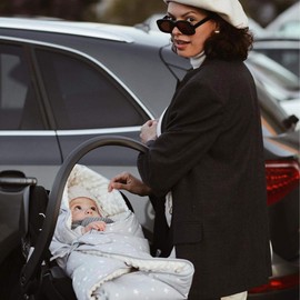 Sevira Kids Wickeldecke Sterne blau