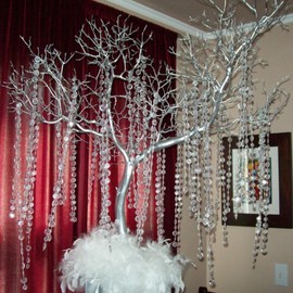 30M Cortina de Cuentas de Cristal, DIY Tira de Piedras de Cristal para Decorar, Tiras de Piedras Cristal Decorativas, Guirnalda de Cuentas de Cristal Acrilico para Hogar, Fiesta de Cumpleaños