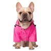 HDE Dog Raincoat Double Layer Zip Rain Jacket with Hood