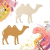 40Pcs Camel Shape Wooden Blank Camel Wood with Twines Art