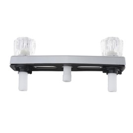 Be In Your Mind 1Pc Mobile Home RV Shower Faucet with 1/4 Turn Cartridges 8 Inch On Center Valves Suitable for 1/2 Inch Male Pipe Thread Connections