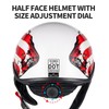 VCOROS Half Helmets Motorcycle VHF04 Open Face Sun Visor Quick