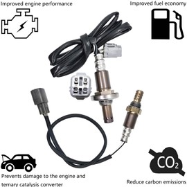 Dropwater 1 Pair Upstream and Downstream O2 Oxygen Sensors Replacement for Subaru Wrx Sti 2015-2013 2.5L,Replaces#234-9034 234-4732,Set of 2pcs