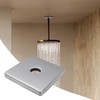 Antrader Square Shower Flange Cover,3.5 Inch Large Shower Arm Flange