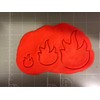 Fire Flame Cookie Cutter (3")