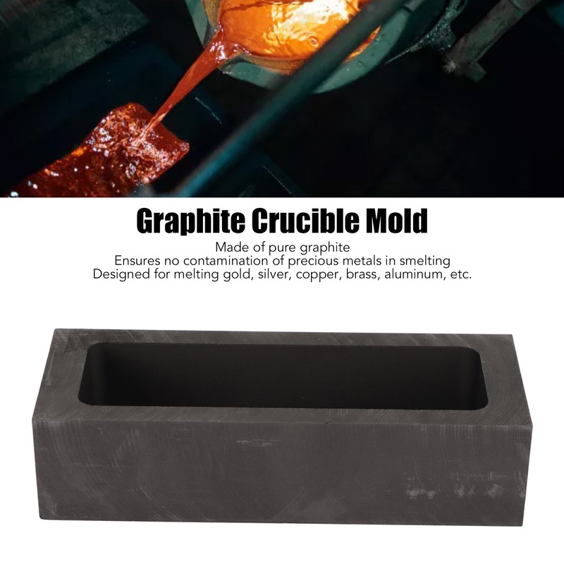 Ingot Mold Graphite Casting Bar Mould 105x35x20MM Internal 125x50x30MM External