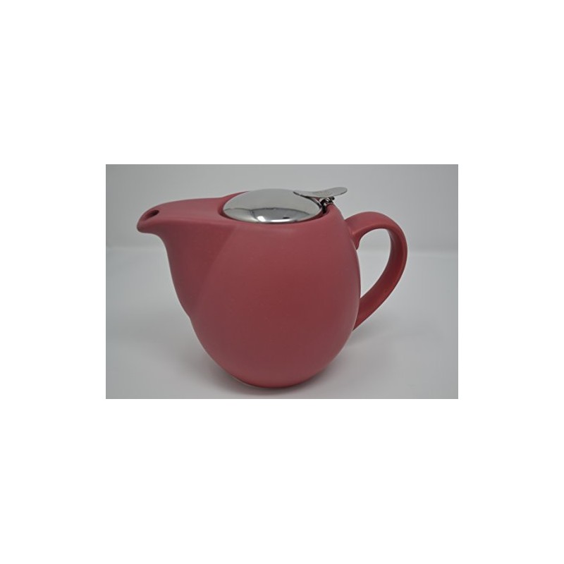 Saara 0.9 Litre Ceramic Teapot (Matt Berry Red)