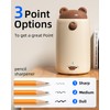Zmol Fully Automatic Pencil Sharpener, Brown Bear Pencil Sharpener for